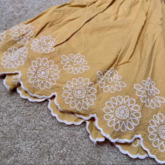 Tahari Yellow Scalloped Dress - Picture 6 of 7